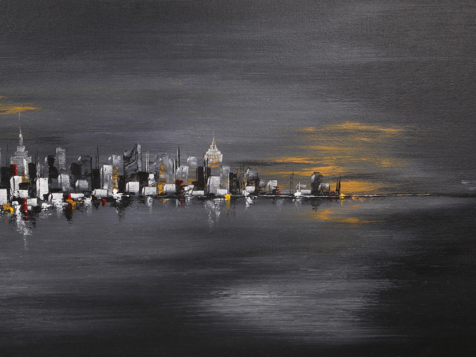 AMERICAN OIL PAINTING NEW YORK BY YVONI SOBOTA PIC-4